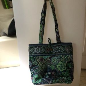 Vera Bradley pocketbook blue and green